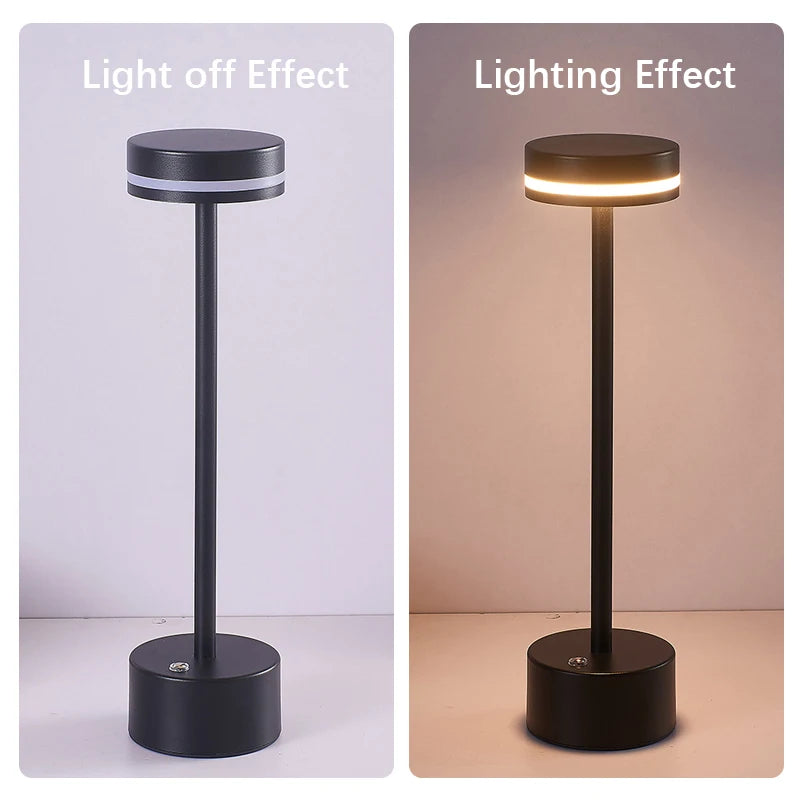 Touch Small Night Light LED Aluminum Material Desk Light Adjustable Brightness Reading Table Lamp for Gift Bedroom Home Decor